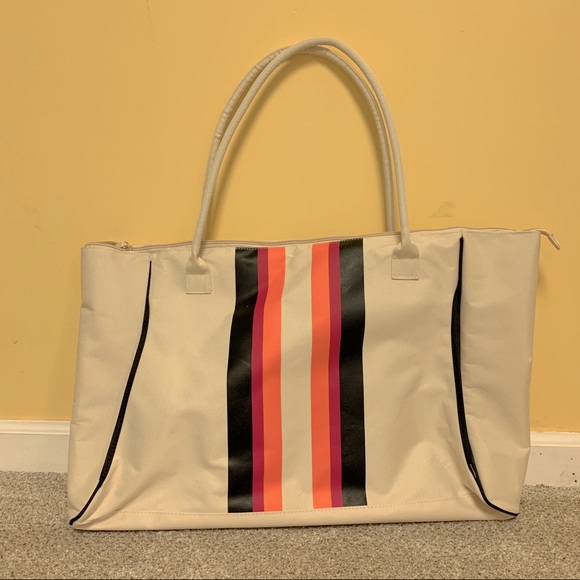 Beige Large Tote Bag - Picture 3 of 8